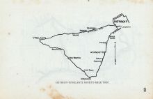 Detroit-Ypsilanti Ninety-Mile Trip, Michigan State Atlas 1916 Automobile and Sportsmens Guide